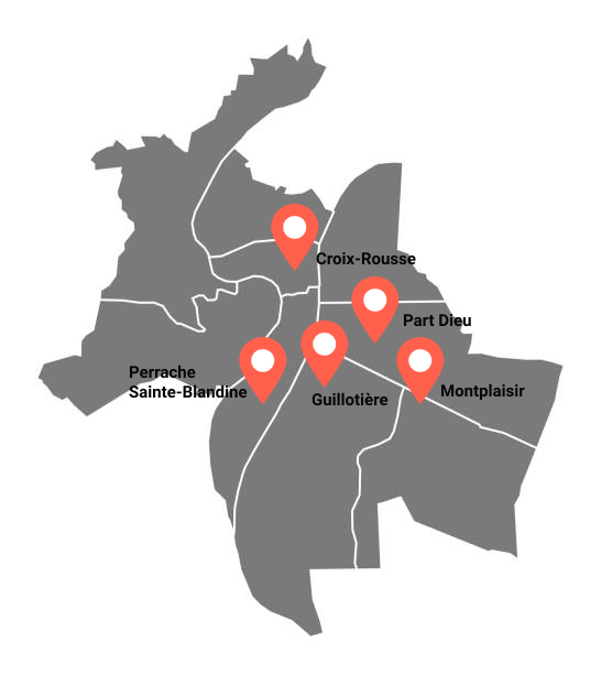 Dans quel arrondissement investir à Lyon en 2025 ? 2 Dans quel arrondissement investir à Lyon - Voici notre carte
