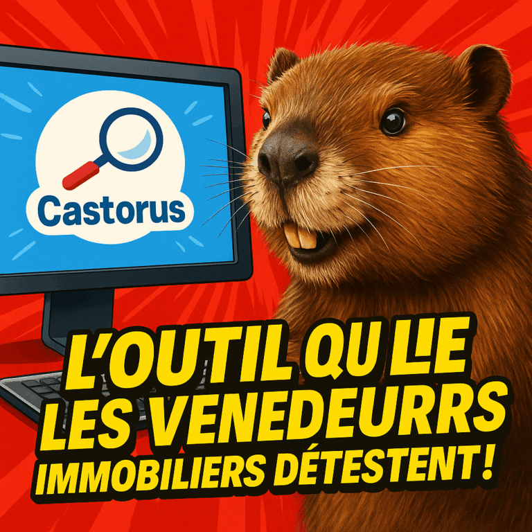 Castorus : 1 clic gratuit pour accéder à l’historique des annonces 1 Castorus : un castor découvre l’historique d’une annonce immobilière