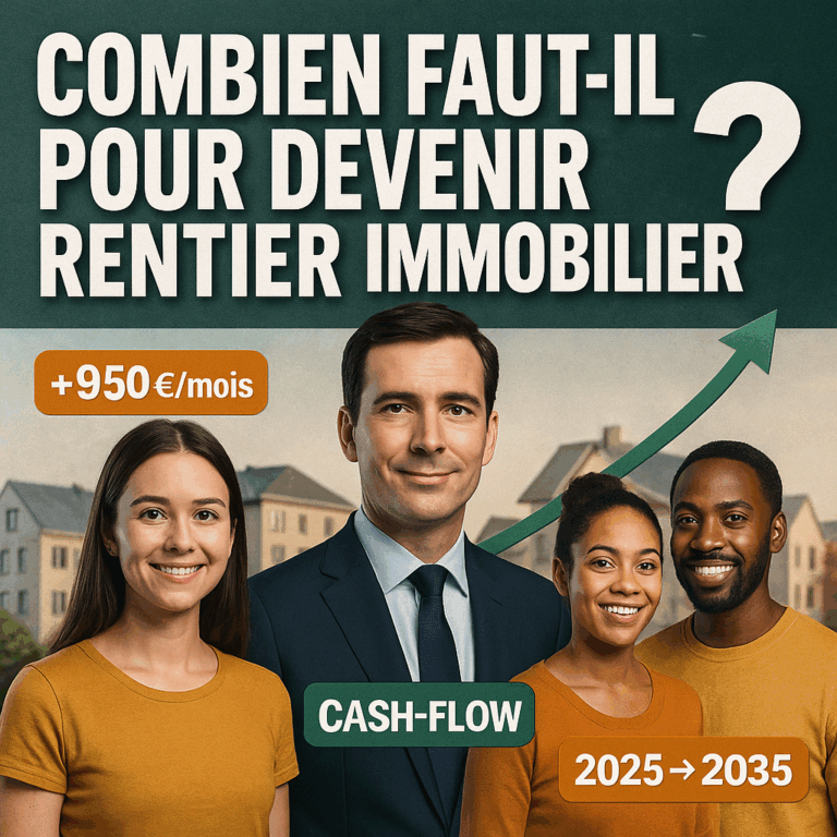 Trois profils d’investisseurs immobiliers réalistes analysés pour devenir rentier immobilier en 2025 – illustration Valdréa