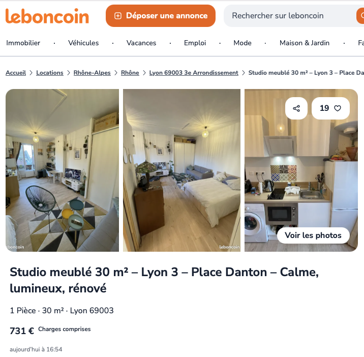 Louer un studio Lyon : 17 dossiers en 4 heures 3 loueralyon
