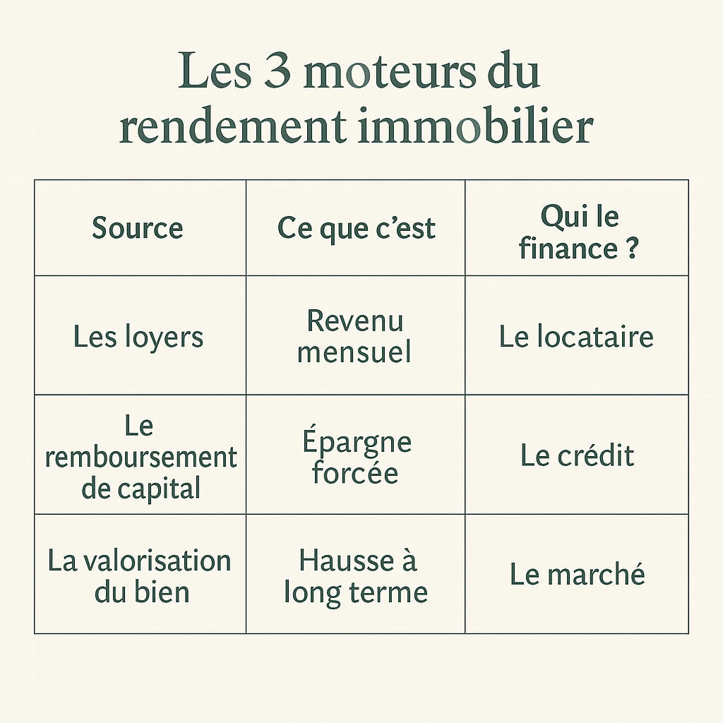 Effet levier immobilier : Boostez-vous de 4 à 20% 5 Les 3 moteurs du rendement immobilier 3