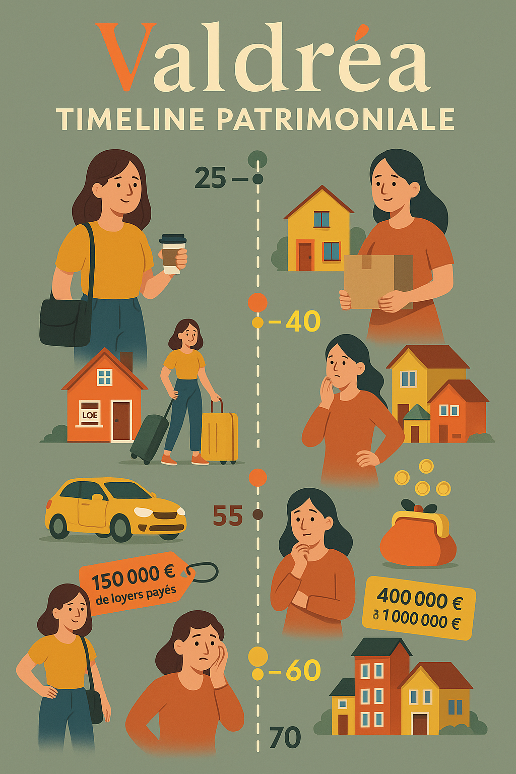 Patrimoine immobilier - La timeline Valdréa