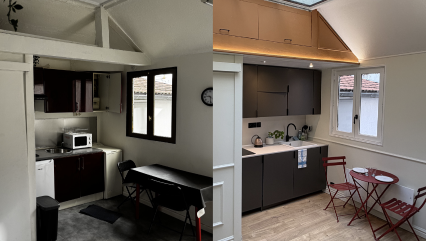 Chantier rénovation studio Lyon avant travaux