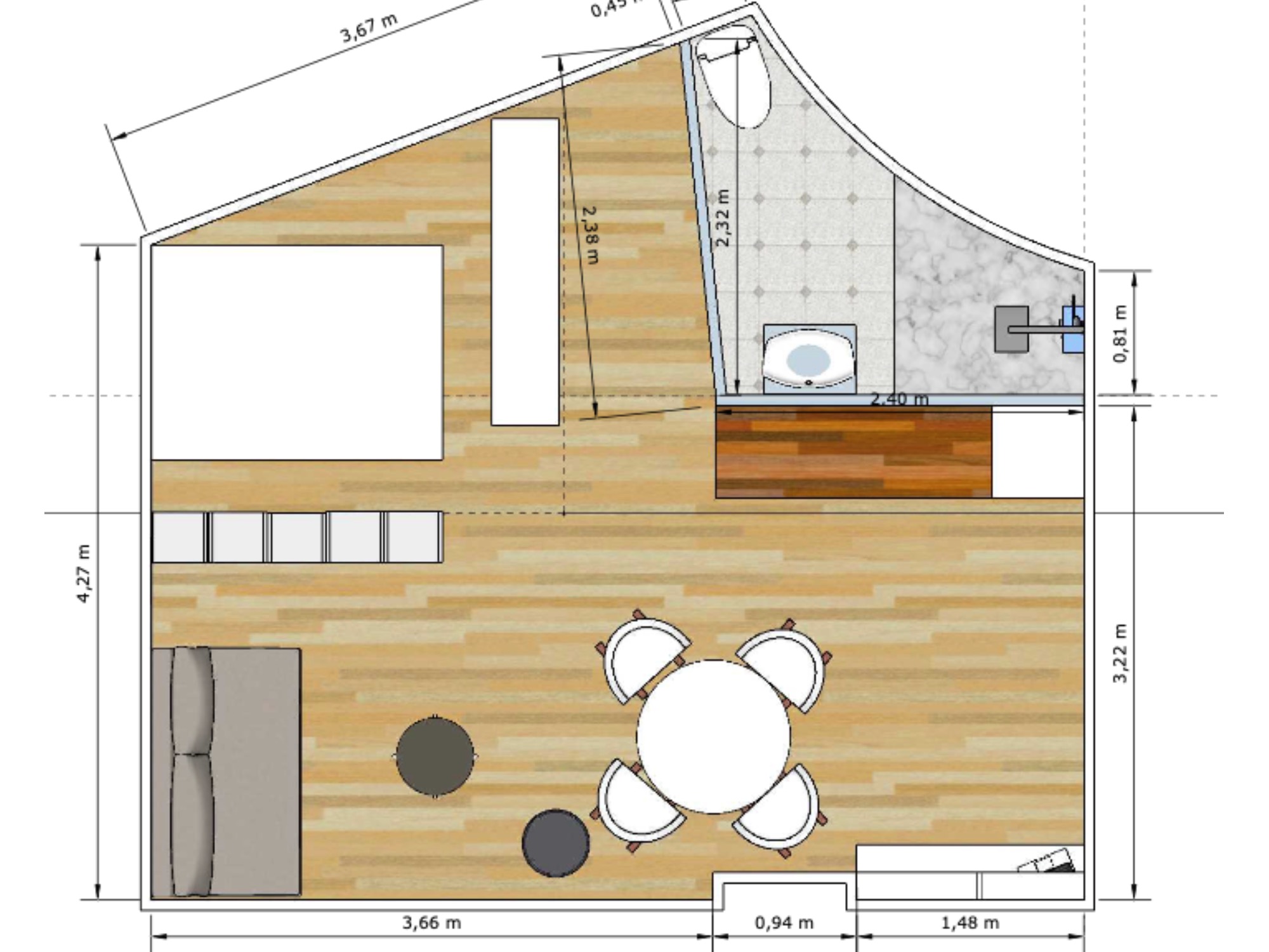 Home Mixte 16 Studio Lyon 3 Place Danton - Un plan optimisé