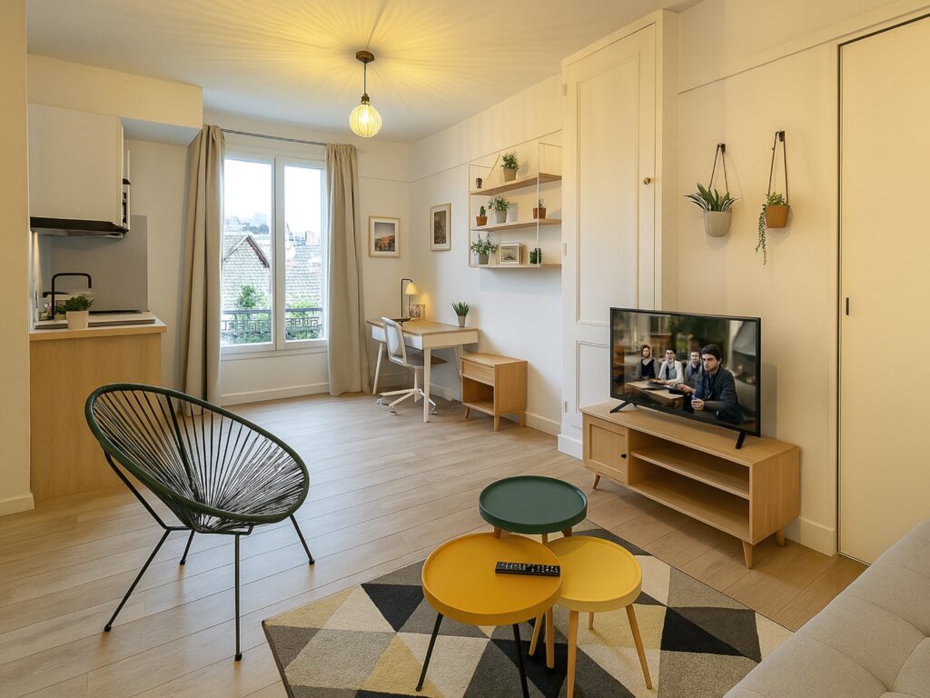 Home Mixte 15 Studio Lyon 3 Place Danton après rénovation