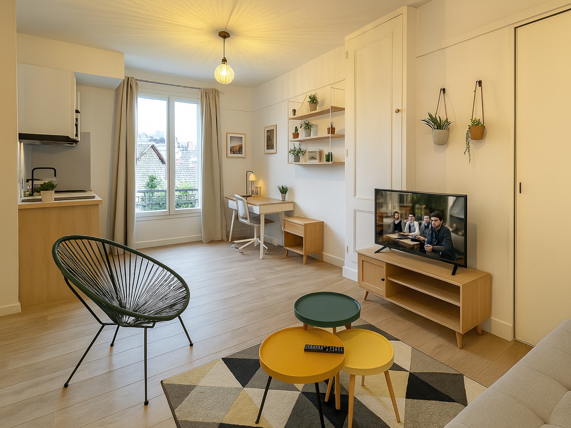 Studio Lyon 3 Place Danton après rénovation